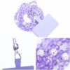 CRYSTAL DIAMOND pendant for the phone / cord length 74cm (37cm in the loop) / on neck - purple - Image 2