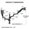 Gaming Αξεσουάρ Γραφείων - Eureka Ergonomic® ERK-MA02-24P - Image 8