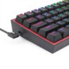 Gaming πληκτρολόγιο - Redragon K617 Fizz RGB (Black) - Image 2