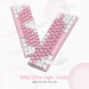 Gaming πληκτρολόγιο - Redragon K617 Fizz (White/Pink) - Image 16