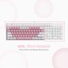 Gaming πληκτρολόγιο - Redragon K617 Fizz (White/Pink) - Image 6