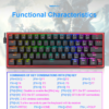 Gaming πληκτρολόγιο - Redragon K616 RGB Fizz Pro (Black) - Image 4