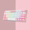 Gaming πληκτρολόγιο - Redragon K617 Fizz (White/Pink) - Image 3