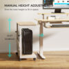 Βάση Μονάδας Η/Υ - Eureka Ergonomic® ARCH-MW-V1-UK 64x30x58-73cm - Image 7