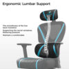 Gaming Καρέκλα - Eureka Ergonomic® ERK-GC06-BU-V1 - Image 4