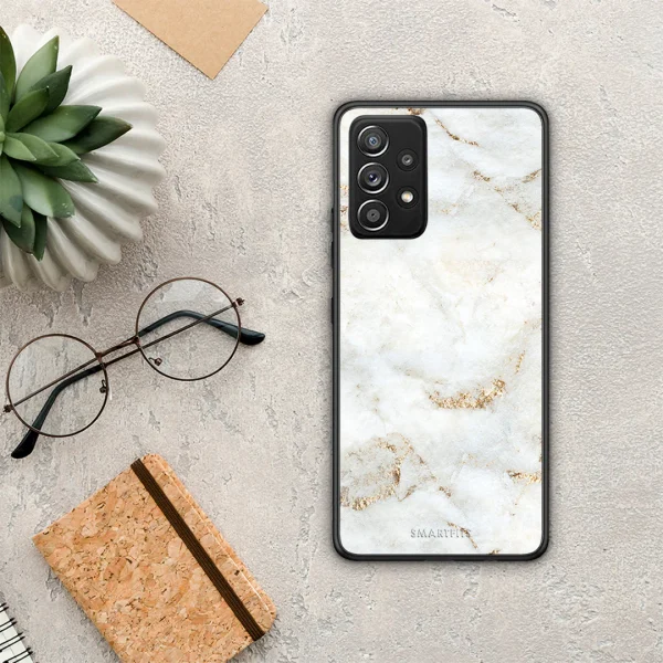 Samsung A52 White Gold Marble Case 0003 1280x