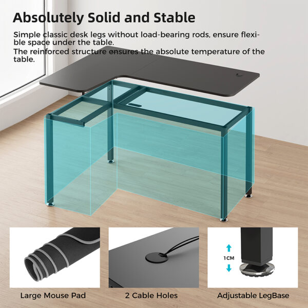 Γραφείο - Eureka Ergonomic® ERK-CD-L01L-60B-V4 - Image 4
