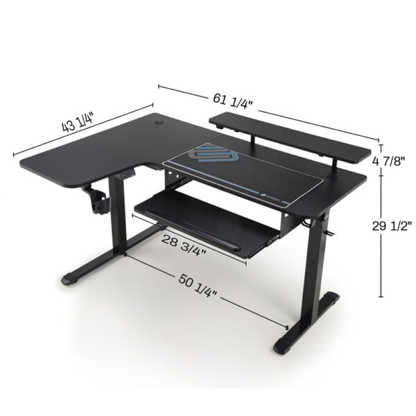Γραφείο - Eureka Ergonomic® ERK-L60L-B-PRO-V1-EU - Image 9