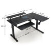 Γραφείο - Eureka Ergonomic® ERK-L60R-B-PRO-V1-EU - Image 4