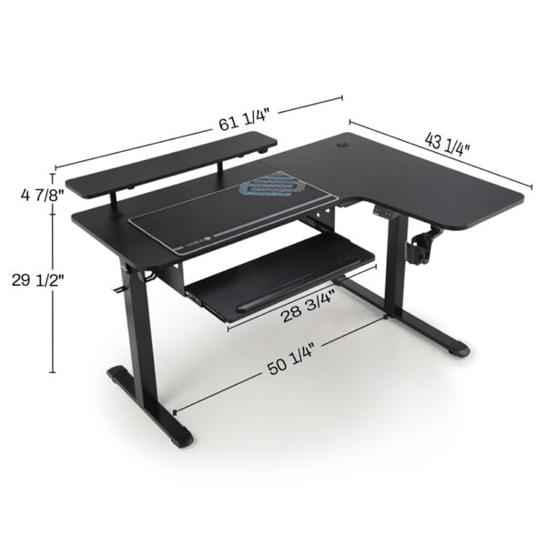 Γραφείο - Eureka Ergonomic® ERK-L60R-B-PRO-V1-EU - Image 4
