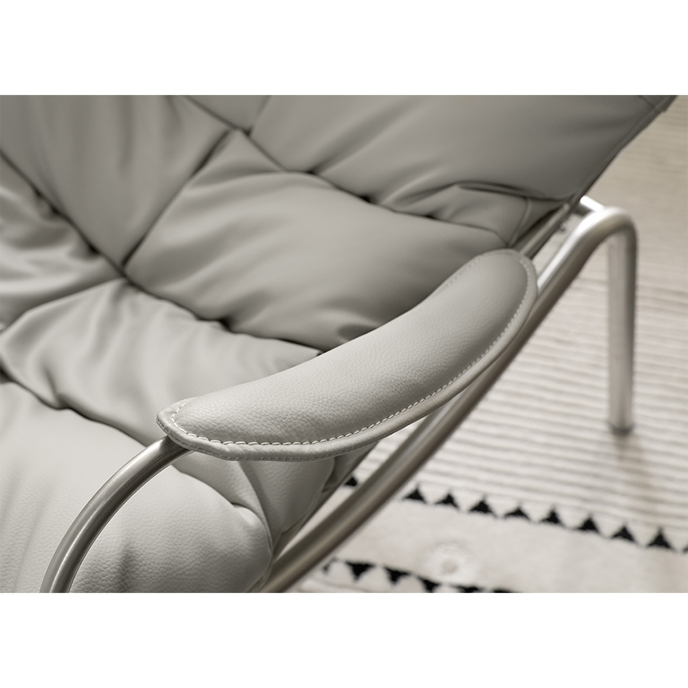 Κουνιστή Πολυθρόνα Liam με Πουφ - Eureka Ergonomic® ERK-LS02-GY - Image 5